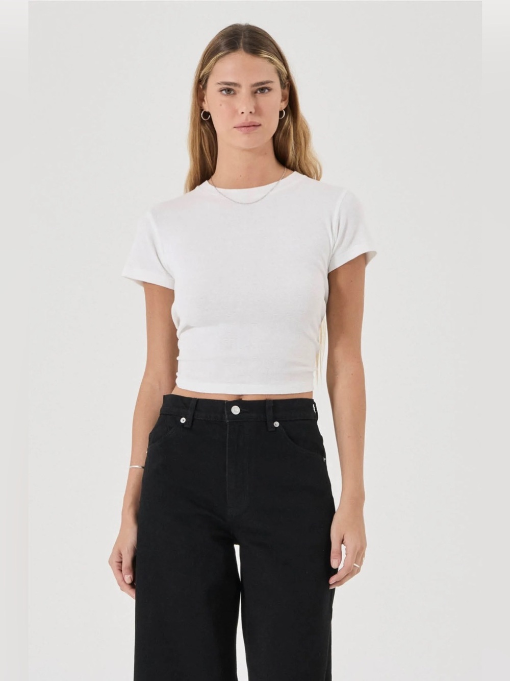 NEW Rolla's Gigi Barrel Curved Leg Jeans in Forever Black Size 27 - Picture 5 of 14
